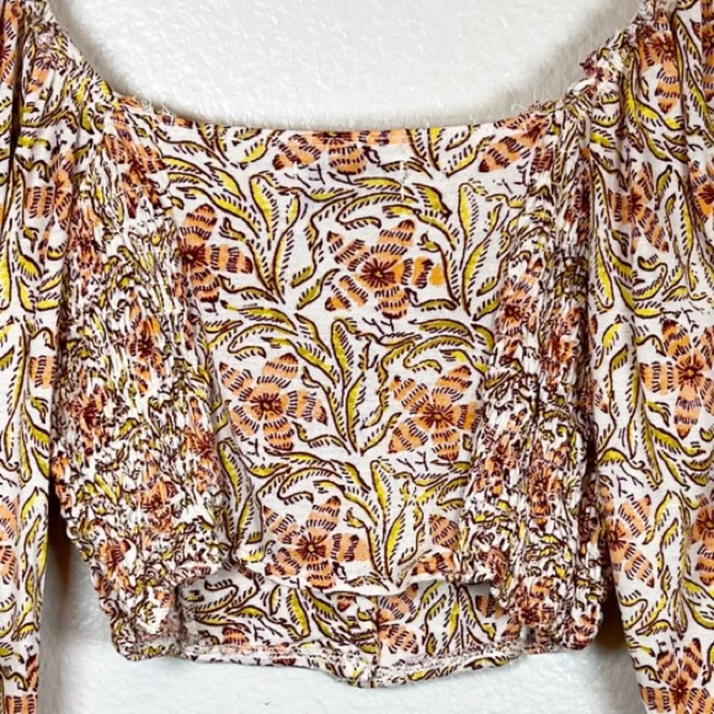 Urban Outfitters Cropped Peasant Top
